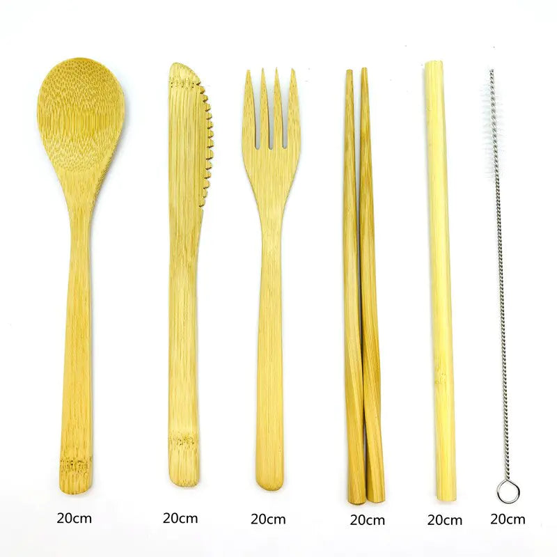 Travel Coffee Utensils Set - Bamboo