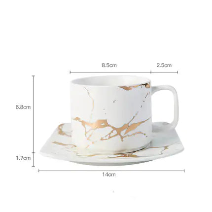 Coffee Mug - Marble Gold