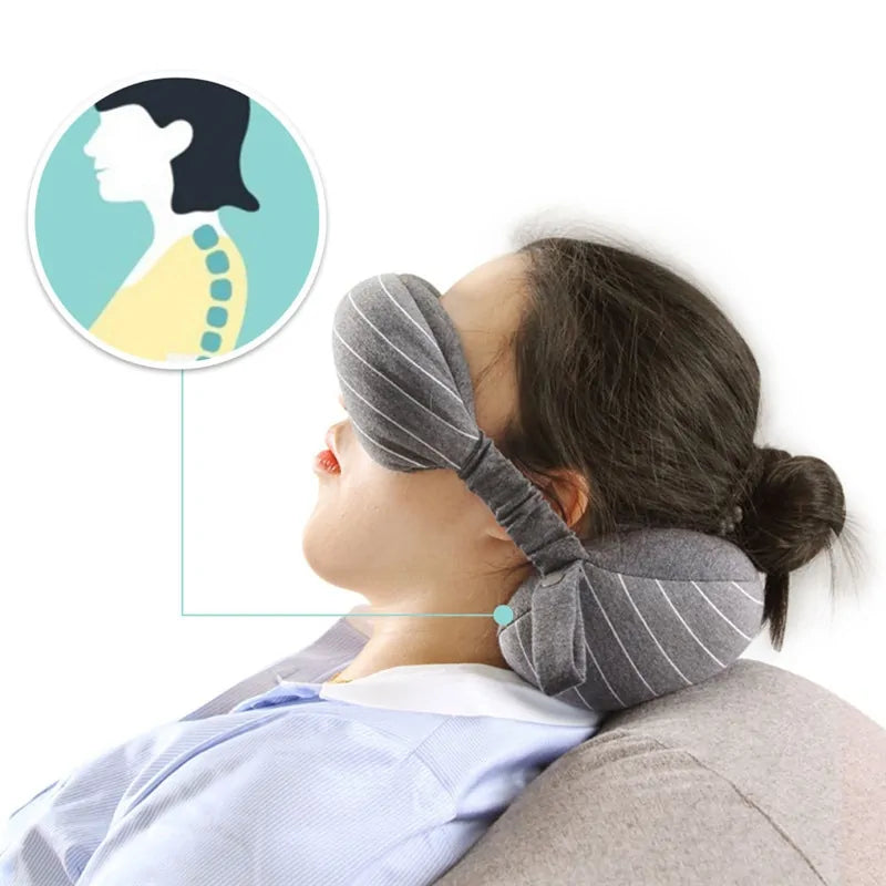 Grey Travel Neck Pillow